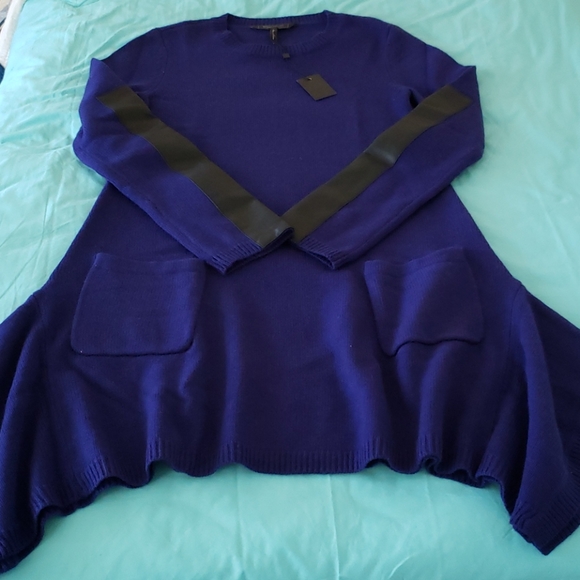 💙 BCBGMaxAzria Dahnya Blue Sweater Dress - Picture 7 of 15